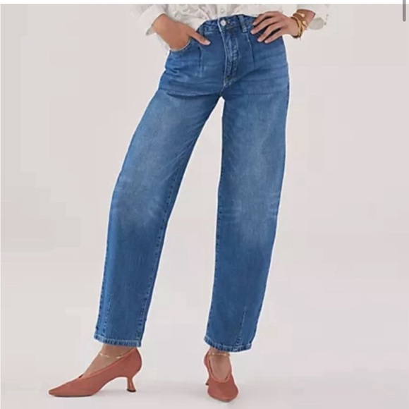 Anthropologie X Pilcro | The Breaker Relaxed Tapered Barrel High Rise Jean 30/10 - Picture 1 of 13